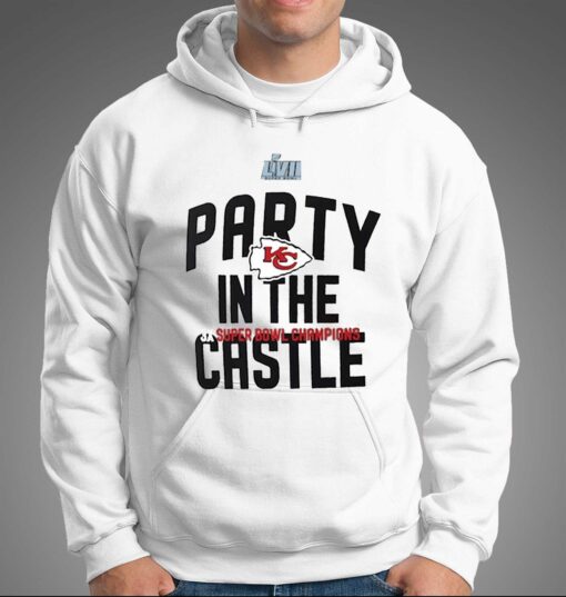 Official Kansas City Chiefs Super Bowl Lvii Champions Party In The Castle T-shirt