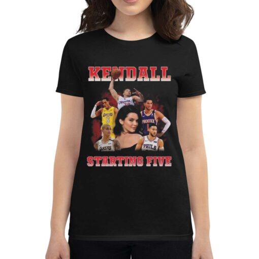 Official Kendall Starting Five Loahaddian Kendall Jenner Team Kendall Starting Five T-shirts