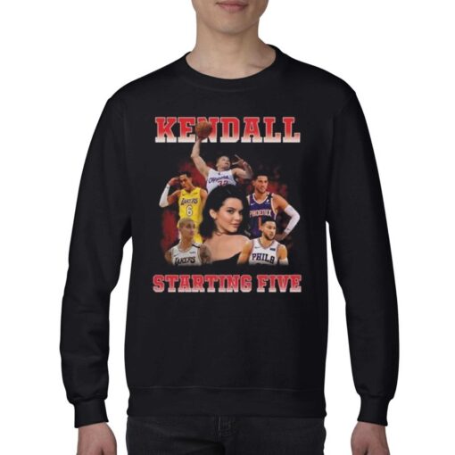 Official Kendall Starting Five Loahaddian Kendall Jenner Team Kendall Starting Five T-shirts