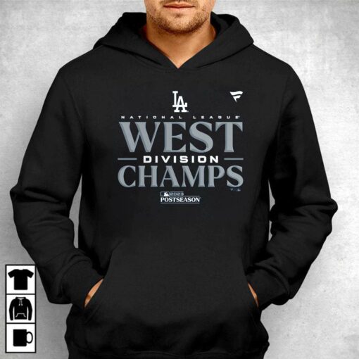 Official Los Angeles Dodgers 2023 Nl West Division Champions Locker Room T-shirt Sweatshirt Hoodie