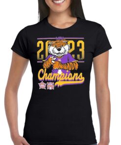 Official Lsu Tigers Baseball Womens Basketball Comfort Colors 2023 Dual National Champions Shirt