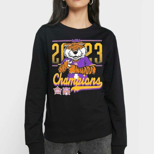 Official Lsu Tigers Baseball Womens Basketball Comfort Colors 2023 Dual National Champions Shirt