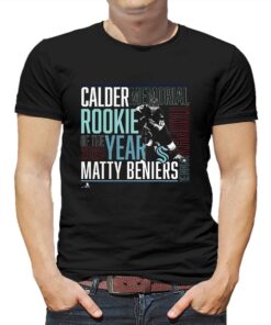 Official Matty Beniers Seattle Kraken 2023 Calder Trophy Winner T-shirt