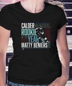 Official Matty Beniers Seattle Kraken 2023 Calder Trophy Winner T-shirt