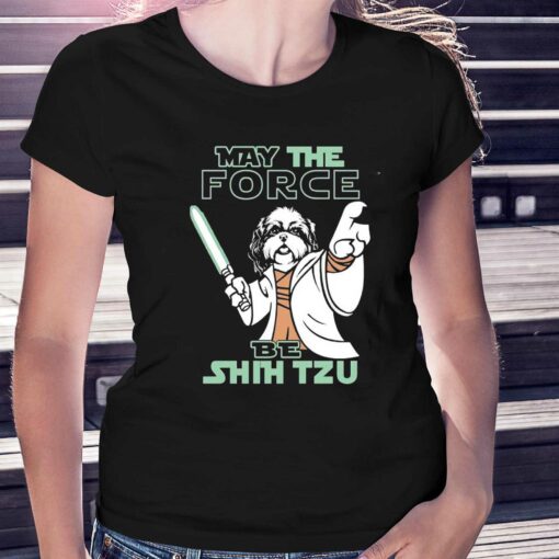 Official May The Force Be Shih Tzu Star Wars T-shirt