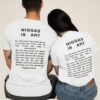 Official Niggas Is Art Shirt Sweatshirt Hoodie