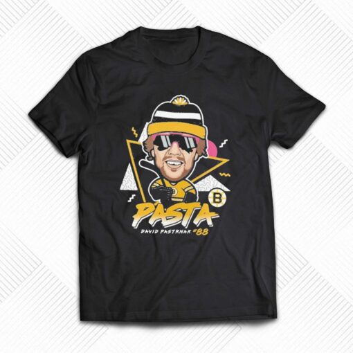 Official Pasta David Pastrnak 88 Boston Hockey Cartoon Shirt