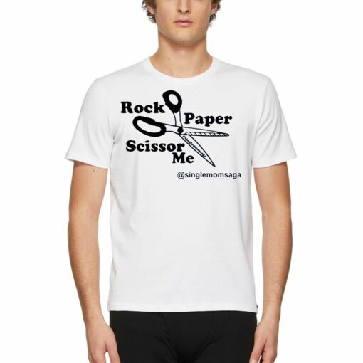 Official Sam Sparkswood Rock Paper Scissor Me Singlemomsaga Shirt