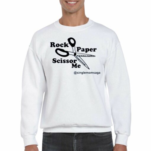 Official Sam Sparkswood Rock Paper Scissor Me Singlemomsaga Shirt