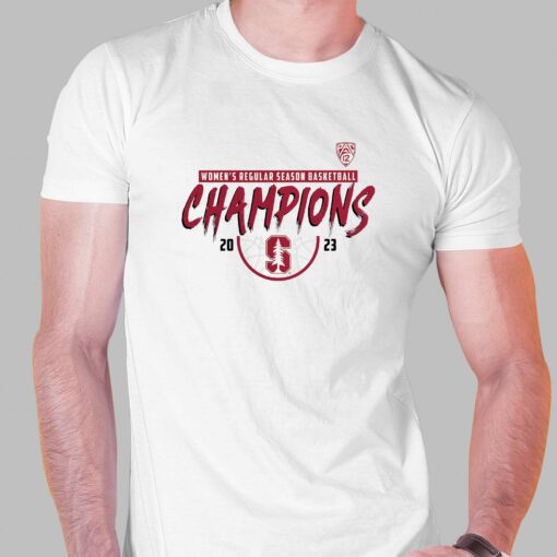 Official Stanford Cardinal 2023 Pac-12 Women’s Basketball Regular Season Champions T-shirt