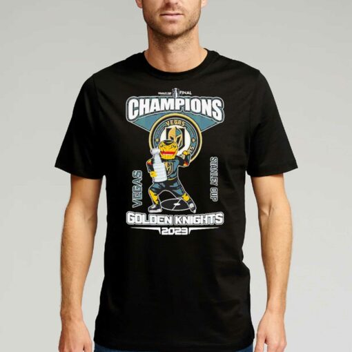 Official Stanley Cup Final Champions Stanley Cup Vegas Golden Knights Mascot 2023 T-shirt