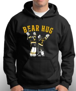 Official Swayman And Linus Bear Hug Boston Hockey 2023 Shirt 2 Official Swayman And Linus Bear Hug Boston Hockey 2023 Shirt 3