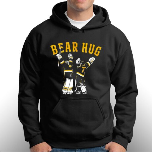 Official Swayman And Linus Bear Hug Boston Hockey 2023 Shirt