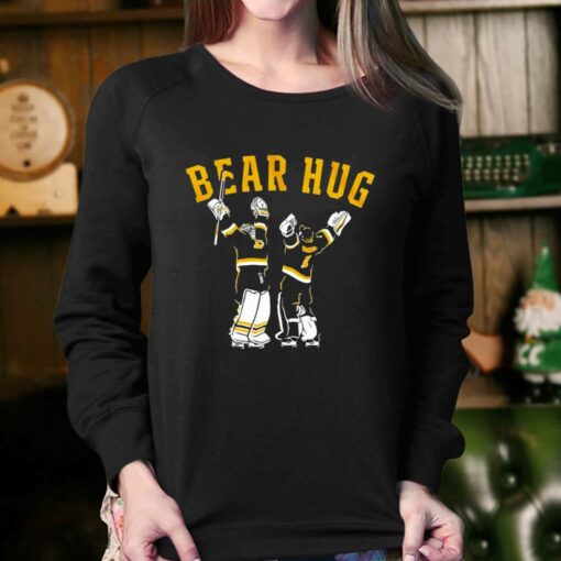 Official Swayman And Linus Bear Hug Boston Hockey 2023 Shirt