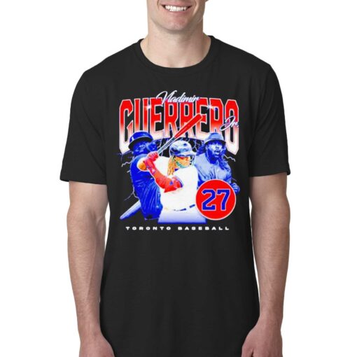 Official Toronto Baseball Vladimir Guerrero Jr Lightning T-shirt