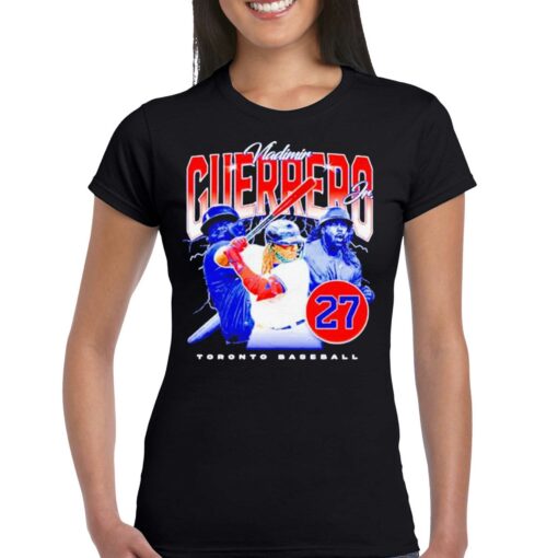 Official Toronto Baseball Vladimir Guerrero Jr Lightning T-shirt