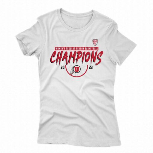 Official Utah Utes 2023 Pac-12 Women’s Basketball Regular Season Champions T-shirt