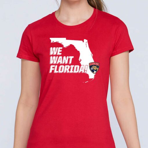 Official We Want Florida T-shirt