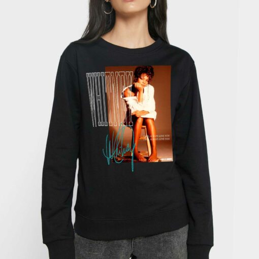 Official Whitney Houston I Will Always Love You Washed Graphic Shirt