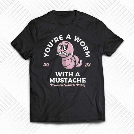 Official Worm With A Mustache Shirt