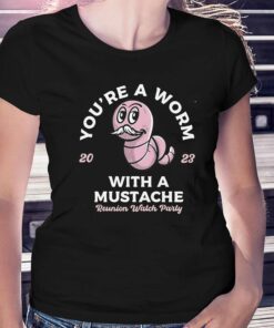 Official Worm With A Mustache Shirt