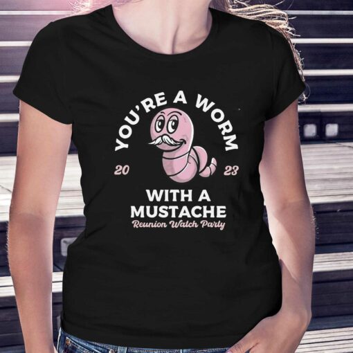 Official Worm With A Mustache Shirt