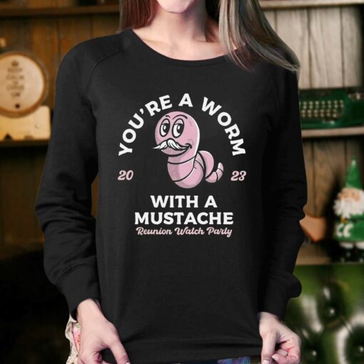 Official Worm With A Mustache Shirt