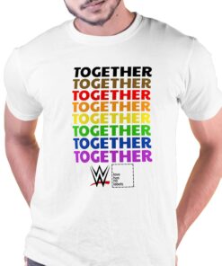 Official Wwe Together Pride T-shirt Official Wwe Together Pride T-shirt