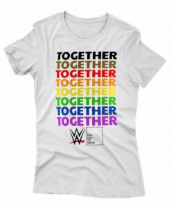 Official Wwe Together Pride T-shirt Official Wwe Together Pride T-shirt