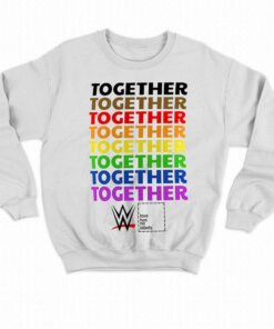 Official Wwe Together Pride T shirt 4
