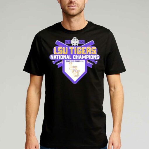 Official Youth Blue 84 Black Lsu Tigers 2023 Ncaa Mens Baseball College World Series Champions Schedule T-shirt