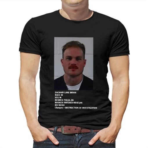 Official Zachary Lane Bryan Mugshot T-shirt