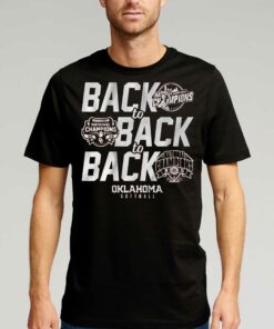 Oklahoma Softball Back to back to back Shirt 1
