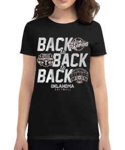 Oklahoma Softball Back to back to back Shirt 2