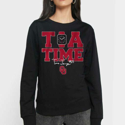 Oklahoma Softball Tiare Jennings Tia Time Logo T-shirt