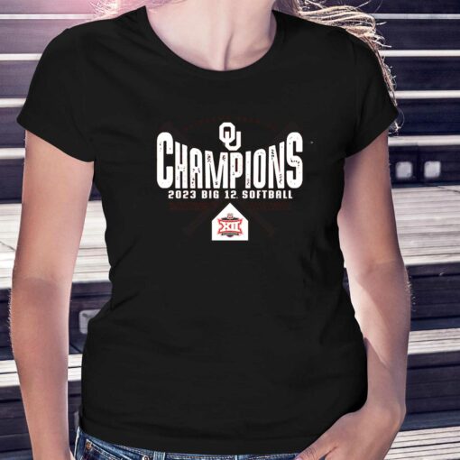 Oklahoma Sooners 2023 Ncaa Big 12 Softball Conference Tournament Champions Locker Room T-shirt