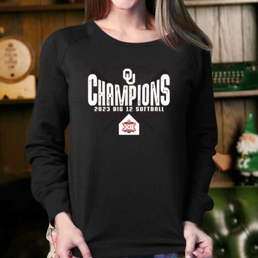 Oklahoma Sooners 2023 Ncaa Big 12 Softball Conference Tournament Champions Locker Room T-shirt