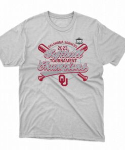 Oklahoma Sooners 2023 Ncaa Big 12 Softball Conference Tournament Champions T-shirt Oklahoma Sooners 2023 Ncaa Big 12 Softball Conference Tournament Champions T-shirt