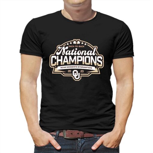 Oklahoma Sooners Back-to-back Ncaa Women’s Gymnastics National Champions T-shirt