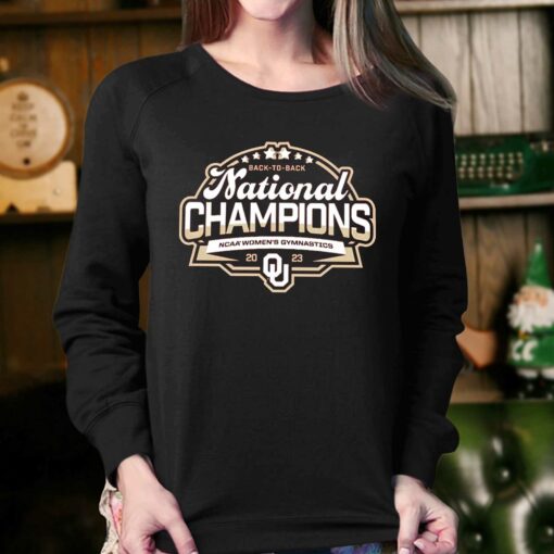 Oklahoma Sooners Back-to-back Ncaa Women’s Gymnastics National Champions T-shirt