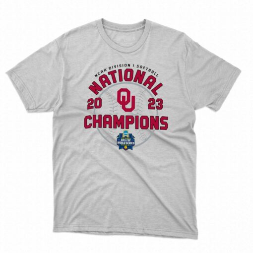 Oklahoma Sooners Champion 2023 Ncaa Softball Women’s College World Series Locker Room T-shirt