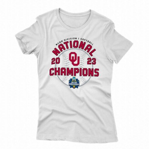 Oklahoma Sooners Champion 2023 Ncaa Softball Women’s College World Series Locker Room T-shirt