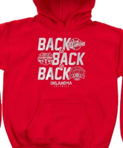 Oklahoma Sooners Three-peat 2023 Ncaa Softball Women's College World Series Champions T-shirt 2 Oklahoma Sooners Three peat 2023 Ncaa Softball Womens College World Series Champions T shirt 3