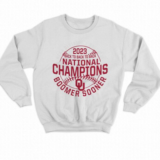 Oklahoma Sooners Three-peat Ncaa Softball Women’s College World Series Champions Hometown T-shirt