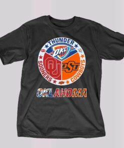 Oklahoma Sports Teams Shirt Thunder Cowboys And Sooners Oklahoma Sports Teams Shirt Thunder Cowboys And Sooners
