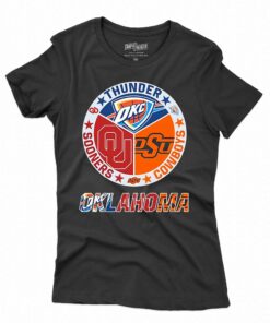 Oklahoma Sports Teams Shirt Thunder Cowboys And Sooners Oklahoma Sports Teams Shirt Thunder Cowboys And Sooners