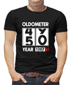 Oldometer 50 Year 1973 T-shirt Oldometer 50 Year 1973 T-shirt