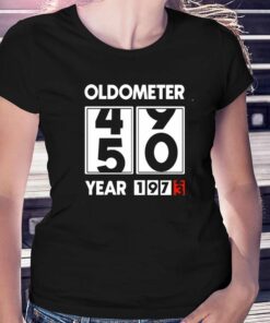Oldometer 50 Year 1973 T-shirt Oldometer 50 Year 1973 T-shirt