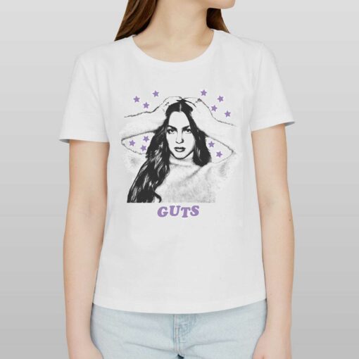 Olivia Rodrigo Guts White Shirt