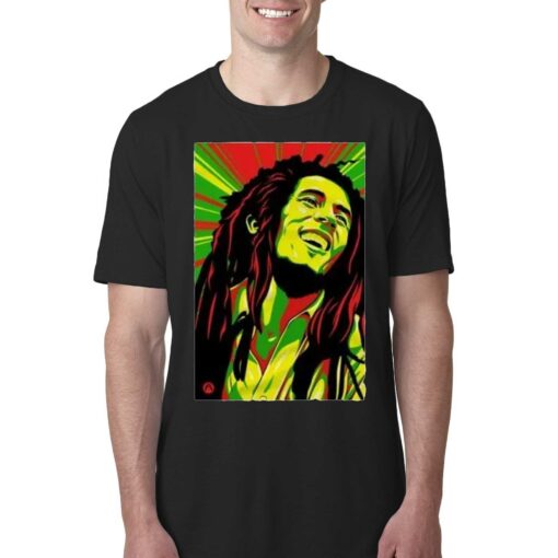 One Love Bob Marley The Legend Reggae Music Rastafarian T-shirt